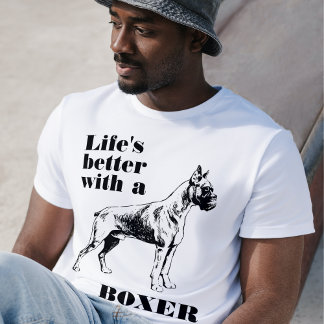 Het leven is beter met een Boxer Dog aangepaste of T-shirt