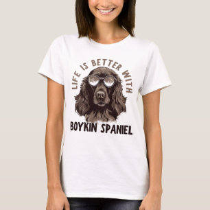 het leven is beter met een boykin - spaniel t-shirt