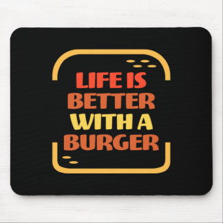 Het Leven Is Beter Met Een Burger Zomer Bbq Grille Muismat
