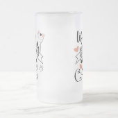 Het leven is beter met een Cat quote slogan Matglas Bierpul (Center)