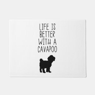 Het leven is beter met een Cavapoo Deurmat