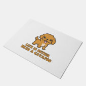 Het leven is beter met een Cavapoo - grappige hond Deurmat (Schuin)