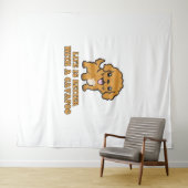 Het leven is beter met een Cavapoo - grappige hond Wandkleed (In Situ (horizontaal))