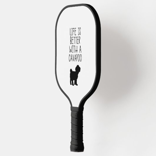 Het leven is beter met een Cavapoo Pickleball Paddle (Links)
