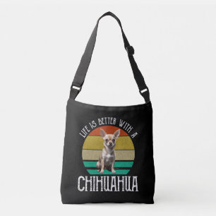 Het leven is beter met een Chihuahua Crossbody Tas