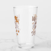 Het leven is beter met een citaat van Dog grappige Glas (Rechts)