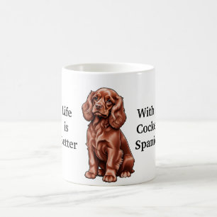 Het leven is beter met een Cocker Spaniel Coffee M Koffiemok