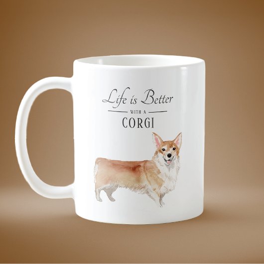 Het leven is beter met een Corgi Koffiemok