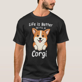 Het leven is beter met een Corgi T-shirt