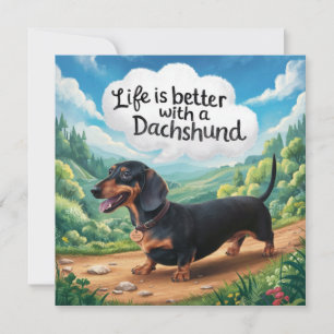 Het leven is beter met een dachshund