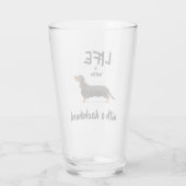 HET LEVEN IS BETER MET EEN DACHSHUND GLAS (Achterkant)