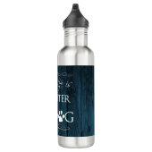 Het leven is beter met een Dog Water Fles - Blauw (Rechts)