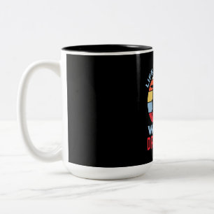 Het leven is beter met een drummer tweekleurige koffiemok
