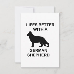 Het leven is beter met een Duitse herder Bedankkaart