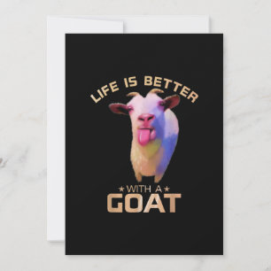 Het leven is beter met een geitenkorf kaart