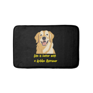 Het leven is beter met een Golden Retriever - Hond Badmat