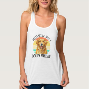 Het Leven Is Beter Met Een Golden Retriever Tanktop