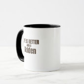 Het Leven Is Beter Met Een Gouden Koffiemok Mok (Voorkant links)