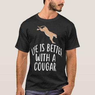 Het leven is beter met een grappige COUGAR-COUGARS T-shirt