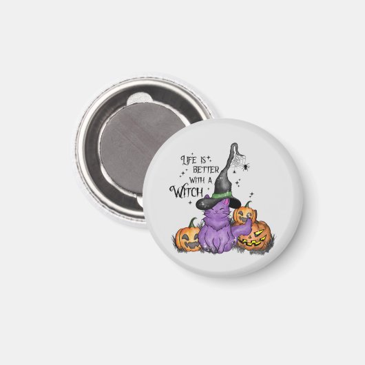 Het leven is beter met een heks magneet (Voorkant / Achterkant)