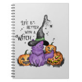 Het leven is beter met een heks notitieboek (Voorkant)