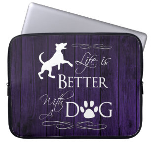 Het leven is beter met een hoes van een dog-laptop