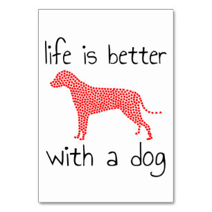 Het leven is beter met een hond - Hondenliefhebber Kaart