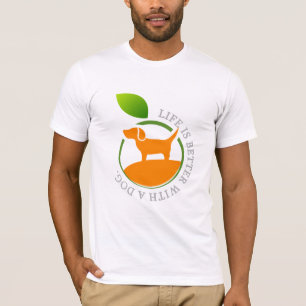het leven is beter met een hond t-shirt