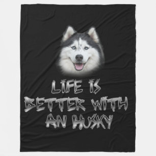 Het leven is beter met een Husky Fleece Deken