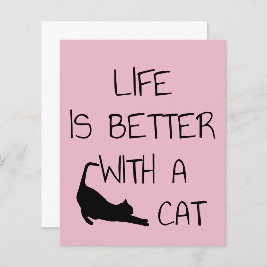 Het leven is beter met een kat - kattendeksel (Voorkant / Achterkant)