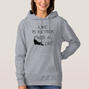 Het Leven Is Beter Met Een Kat - Kattenliefhebbers Hoodie