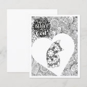 Het leven is beter met een kat-kleurenblad (Voorkant / Achterkant)