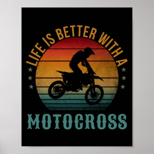 HET LEVEN IS BETER MET EEN MOTOCROSS POSTER