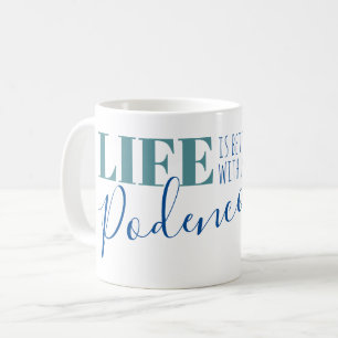 Het leven is beter met een Podenco Silhouette Coff Koffiemok