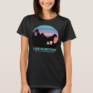 Het leven is beter met een rottweiler die actief i t-shirt