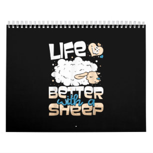Het leven is beter met een schaap Schapenboerenc Kalender