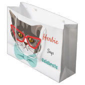 Het leven is beter met een standaard groot cadeauzakje (Voorkant Gekanteld)