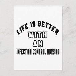 Het leven is beter met een verpleegkundige die de  briefkaart