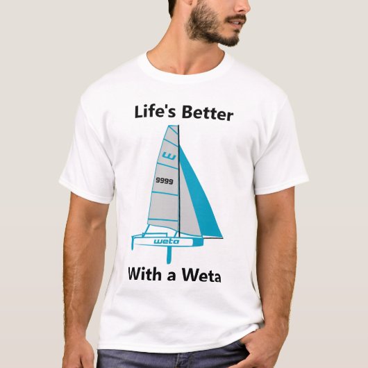 Het leven is beter met een Weta - Aangepast zeemij T-shirt (Voorkant)