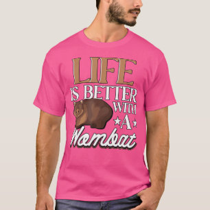 Het leven is beter met een Wombat Lovely Australia T-shirt