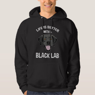Het leven is beter met een zwart lab hoodie
