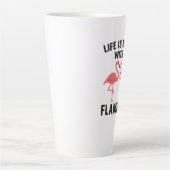 het leven is beter met flamingo latte mok (Voorkant)
