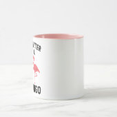het leven is beter met flamingo mok (Midden)