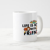 Het leven is beter met FRIENDS™ Chibi Art Extra Grote Beker (Voorkant rechts)