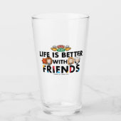 Het leven is beter met FRIENDS™ Chibi Art Glas (Voorkant)