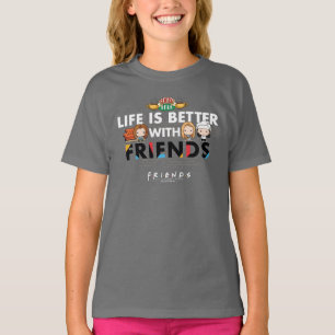 Het leven is beter met FRIENDS™ Chibi Art T-shirt