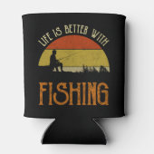 Het leven is beter met Gevist Blikjeskoeler (Achterkant)