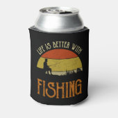 Het leven is beter met Gevist Blikjeskoeler (Blikje Achterkant)