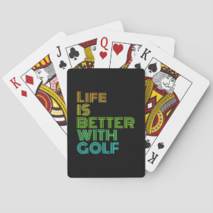 Het leven is beter met Golf Pokerkaarten