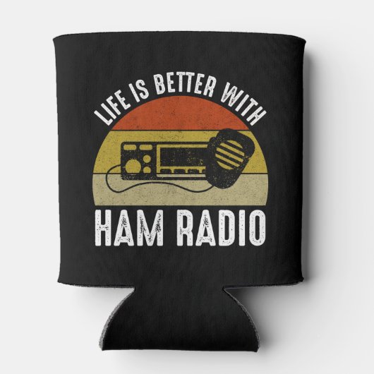Het leven is beter met Ham Radio Blikjeskoeler (Achterkant)